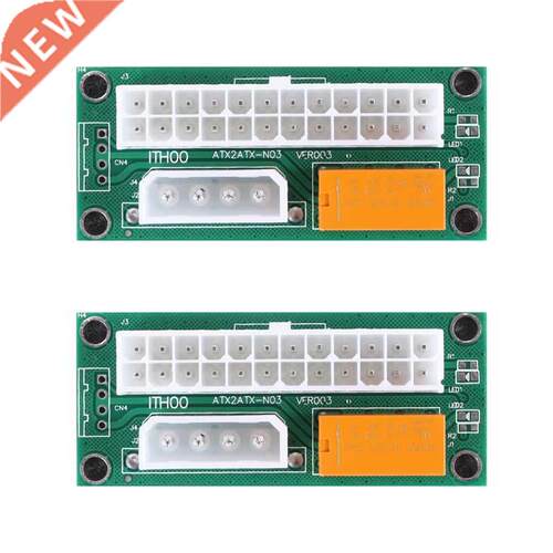 2 Pack Dual PSU Multiple Power Supply Adapter,Add2Psu ATX 24