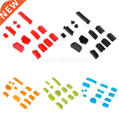 13pcs/set Colorful Slcone Laptop Ant Dust Plug Cover Stop