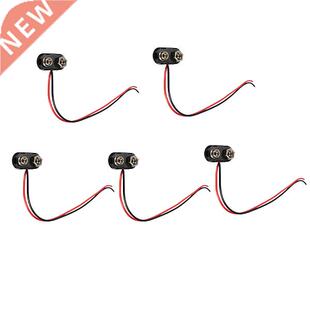9V 5pcs HardPP Clip T-type Snap On Connector 150mm Cable L