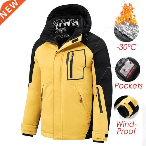 5XL Men 2022 Winter New Outwear Thick Warm Parkas Jacket Coa
