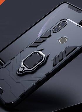 For Xiaomi Redmi Note 5 6 Pro Case Armor PC Cover Metal Ring