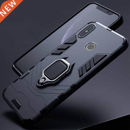 For Xiaomi Redmi Note 5 6 Pro Case Armor PC Cover Metal Ring