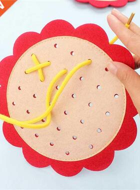 New Teaching Kindergarten Manual DIY Weave Cloth Montessori