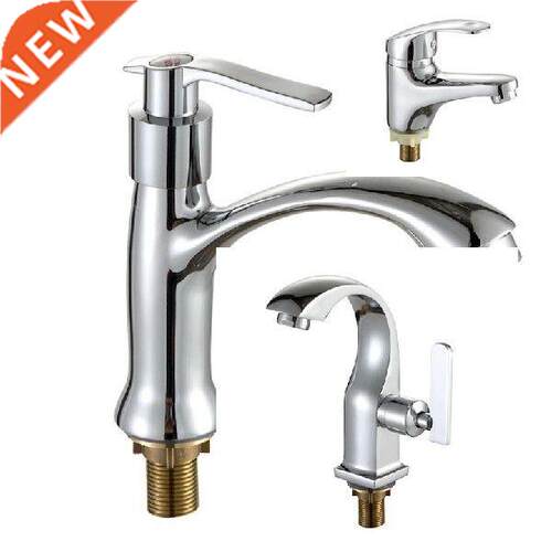 Single Cold Alloy Faucet, Kitchen Bathroom Basin Faucet