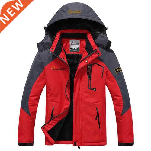 Winter Parka Men Windbreak Plus Velvet Thick Warm Windproof