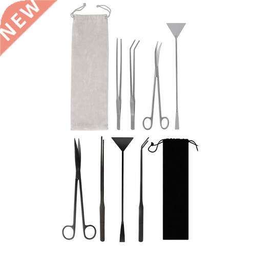 Aquarium Tools Kit 4 in 1 Stainless Steel Fish Tank Scraper