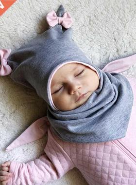 Baby Cotton Hat Autumn Winte Childen's Scaf Hat Sets Bo
