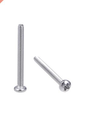 100Pcs M2x20mm Machine Screws Pan Phillips Cross Head Screw