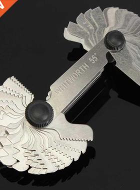 52Pcs Steel Thread Measuring Gage Metric Whitworth Screw Pit