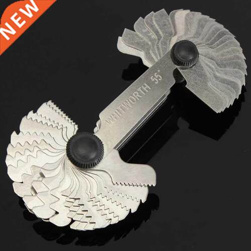 52Pcs Steel Thread Measuring Gage Metric Whitworth Screw Pit