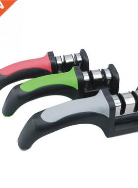 non-slip silicone base two stage ceramic Knife sharpener Kit