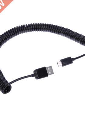 25cm-M Extend Spiral Coiled USB 2.0 A Male to Micro USB B 5
