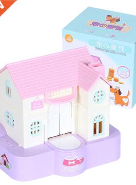 Funny Money Boxes House Steal Dog Coin Bank Cartoon Table De