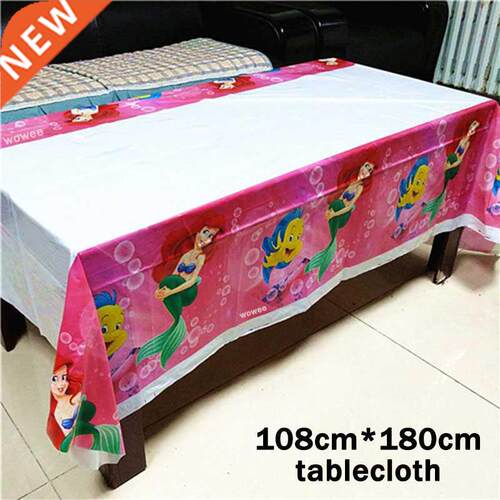 108cm*180cm Mermaid Party Supplies Table cloth Kids Girls A