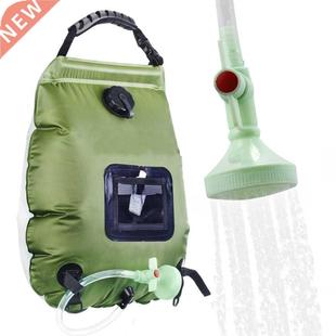 20L Water Bags Outdoor Camping Shower Bag Solar Heating Port