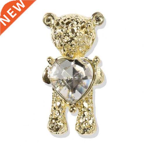 20Pcs/Bag Nail Decor Cute ape Nail Art Alloy 3D Bear Nail