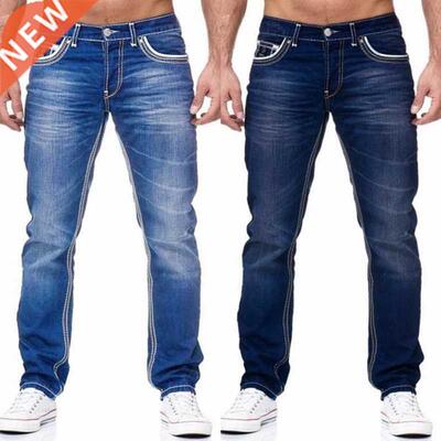 Straight Jeans Men High Waist Jean Spring Summer Boyfriend J