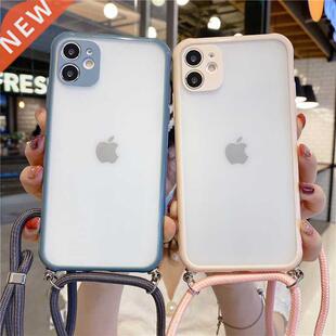 Neck Shoulder Strap phone case For iPhone 11 Pro Max 12 XS X