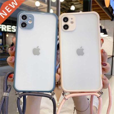 Neck Shoulder Strap phone case For iPhone 11 Pro Max 12 XS X