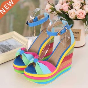 comemore 2022 Summer New Wedges Sandals For Women Platform R