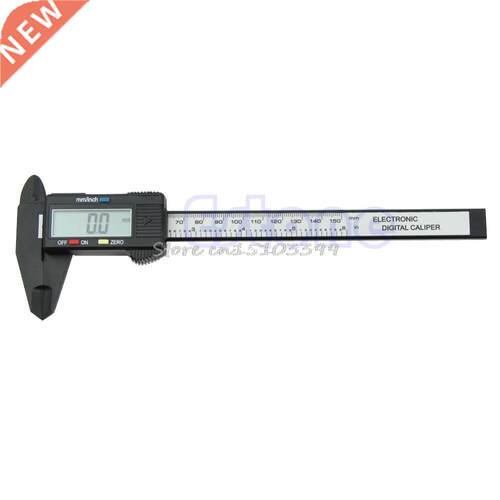 Hard 6 inch 150mm Electronic Digital LCD Carbon Fiber Vernie