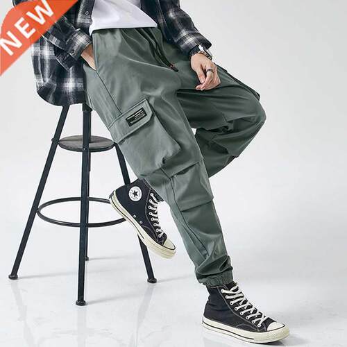 2020 New Fashion Multi-pockets Causal Cargo Pants Men Setwea