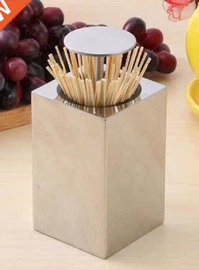 Stainless Steel Toothpick Holder Automatically Pop Up