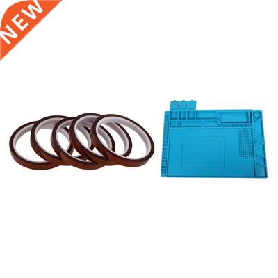 5 Rolls 10Mmx33m Heat Resistant Tape With ESD Heat Insulatio