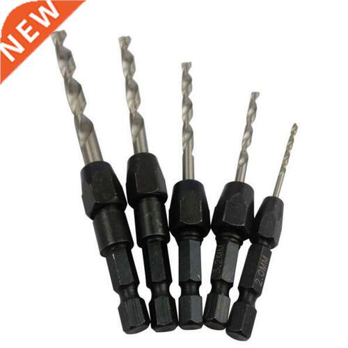 5pcs Quick Change Drill Bit Set Hex Shank Metric 2mm - 6mm T