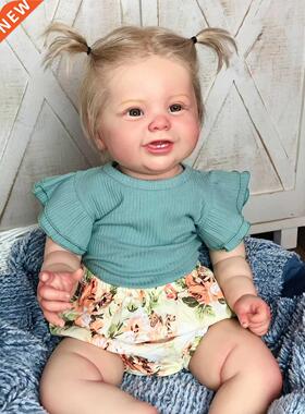 60 CM 3D-Paint Skin Lifelike Soft Silicone Reborn Baby For G