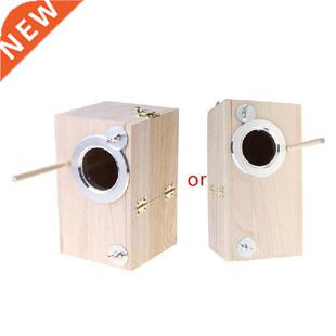 Wooden Bird Nesting Breeding Box House Parakeet Mating Case