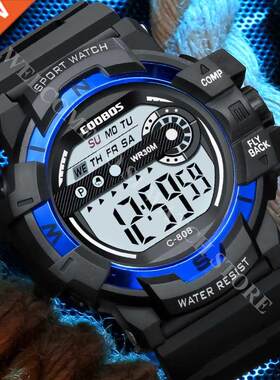 Cool Luminous Men Sport Watch High-end Silicone Strap Milita