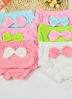 Kids Baby Cute Big Bow Cotton Underwear Panties Infant