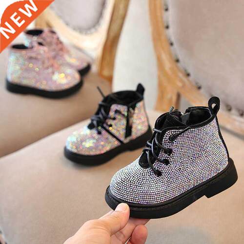 Faion new winter children	s oes princess rhinestone