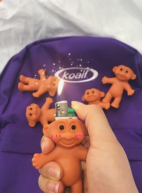 HZ 2019 Cute Silicone Cute Funny ubbe Naked Doll 7cm Light