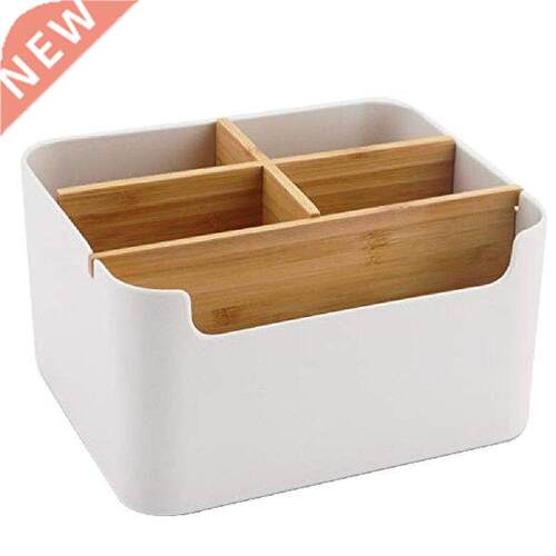 Simple Wooden Detachable Desktop Storage Box for Remote