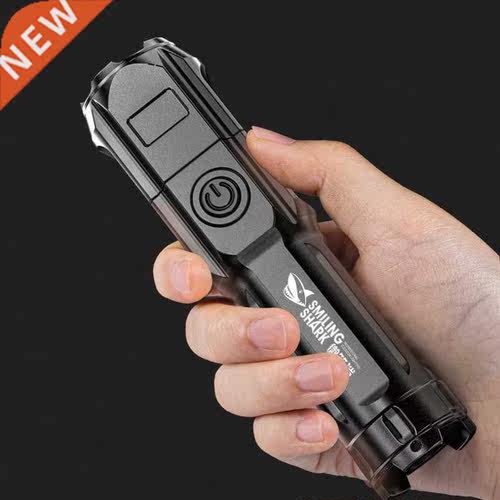 Multi-function Bright Led Flashlight Battery Power Rechargea