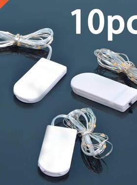 10Pcs Waterproof Fairy Light CR2032 Battery Powered LED