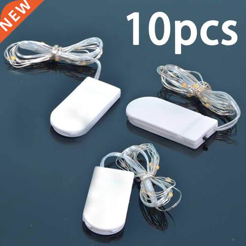10Pcs Waterproof Fairy Light CR2032 Battery Powered LED