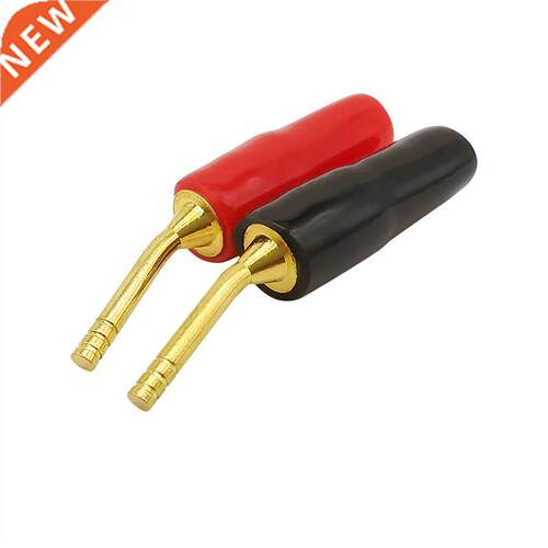 2Pcs 2mm Banana Plug Pin Connector Hi-fi Speaker Terminals W
