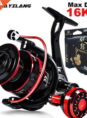 Sougayilang-carrete de pesca giratorio, bobina de Metal, arr