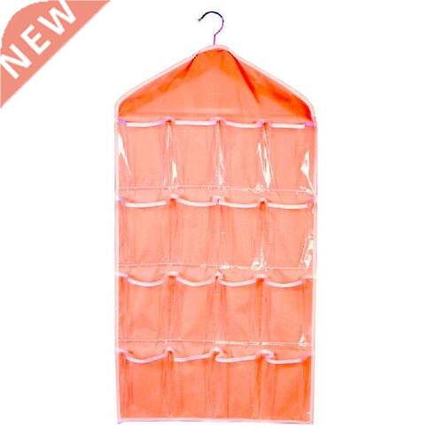 16 Pockets Socks Bra Underwear Hanging Organizer Tidy Rack