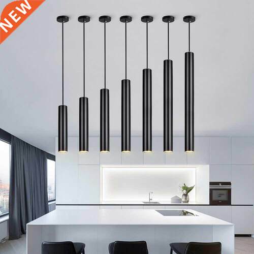 Dimmable LED Pendant Light Long Tube lamp Cylinder Pipe Hang