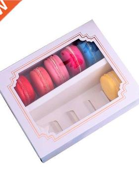 10pcs/set Gift Cake Packaging Macarons Box With Window