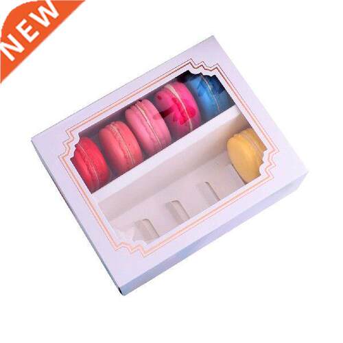 10pcs/set Gift Cake Packaging Macarons Box With Window