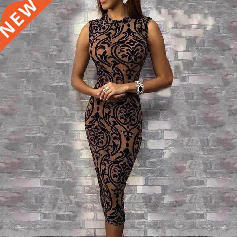 2021 Evening Party Dresses Women Dress Casual Sleeveless O N图片