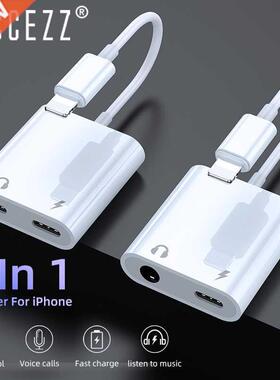 Dual Lighting Audio Adapter IPhone XS MAX XR X 8 Plus 3.5mm