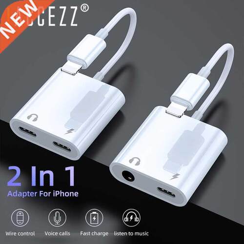 Dual Lighting Audio Adapter For IPhone XS MAX XR X 8 Plus 3.