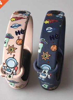 For Xiaomi Mi Band 4 3 6 Strap Pink Wine Red Color TPU Silic