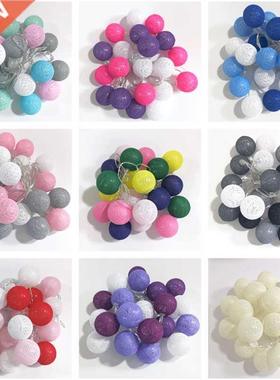 20 LED Cotton Blls String Lights Grlnd Firy Street Light